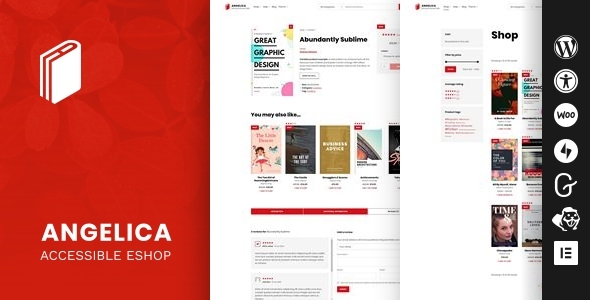 Angelica - Accessible Bookstore WordPress theme Logo